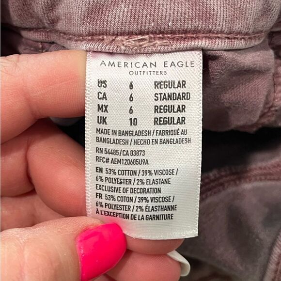 American Eagle Ne(x)t Level Stretch Purple Skinny Jeans 6 - Picture 9 of 11
